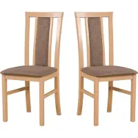 LeafDesign Chaise de salle à manger en bois - Chaise hêtre massif - Chaise salle à manger set de 2 - Chaise en bois - Chaise de table - Chaise de cuisine set de 2, MILANO 7, sonoma