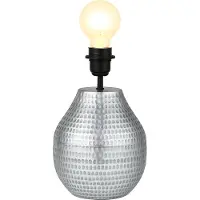 Marrakesch Orient & Mediterran Interior Pied de lampe de table Cameo argent 20cm - socle de lampe oriental en métal