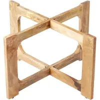 Marrakesch Orient & Mediterran Interior Table pliante Piètement pliable Cadiz Nature 80cm