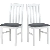 LeafDesign CHAISE DE SALLE À MANGER - Lot de 2 Bos 12 blanc hygge 96
