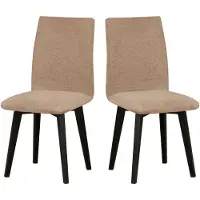 LeafDesign Chaise de salle à manger 2 x "Luna 2", noir