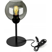 FKL DESIGN Home Deco Lampe de table suspension boule noir gris blanc (N100-L1)