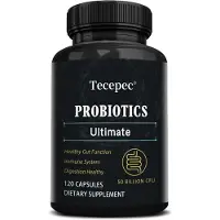 Tecepec Probiotic Ultimate (120 capsules) Complément alimentaire, Digestion, Intestins, Santé intestinale, Gaz, Ballonnements