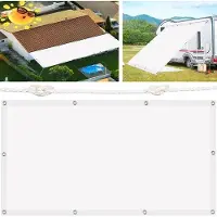 OEM Filet d'ombrage à enrouleur - Store de jardin - Refroidissement extérieur - Protection UV à 98 % - 85 x 90 cm - Blanc