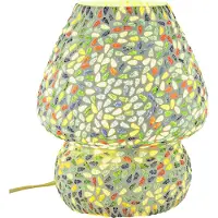 Marrakesch Orient & Mediterran Interior Boho Décoration Lampe de table en verre Mosaïque Aubina -4-