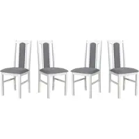 LeafDesign Chaise de salle à manger - Set 4x Bos 7 Blanc, soro 90