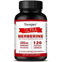 Tecepec Ultra Berberine 500 mg (120 gélules) Compléments alimentaires, cœur, santé cardiaque, poids, métabolisme, cœur, circulation sanguine, santé