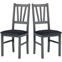 LeafDesign CHAISE DE SALLE À MANGER - Lot de 2 Bos 5 graphite kronos 22