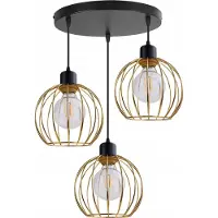 Light hom Plafonnier Suspension Lustre doré Abat-jour LOFT