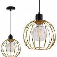 Light hom Pendelaire De Plafond En Fil D'or Loft