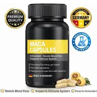 GLOBAL D LTD Gélules de maca (30 gélules) – Antioxydant, favorise la circulation sanguine