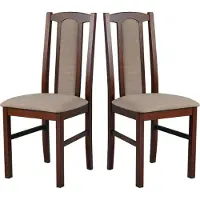 LeafDesign CHAISE DE SALLE À MANGER - Lot de 2 Bos 7 noyer inari 23