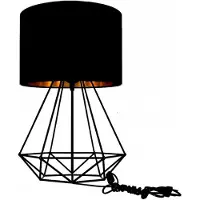 FKL DESIGN Home Deco Lampe moderne Lampe de bureau Lampe de table Lampe de chevet Lampe noir et or de la série N230 (N230-N1-SG)