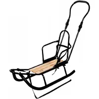 FKL DESIGN Home Deco Luge en métal pour enfants avec dossier et chancelière en laine, vert
