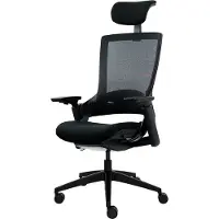 OEM Chaise de bureau ergonomique Ergotopia Nextback - Chaise de bureau ergonomique avec soutien lombaire & accoudoirs réglables - Chaise pivotante avec appui-tête