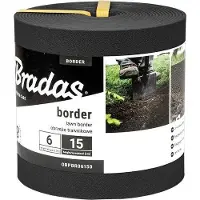 Bradas Bordure de gazon BORDER 6m x 15cm - noir