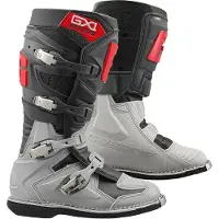 Gaerne GX-1 Goodyear, bottes ,Gris Foncé/Gris/Rouge ,47 EU