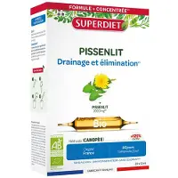 SuperDiet – PISSENLIT BIO 2000 mg – 20 ampoules de 10 ml 20 pc(s) Ampoule(S) Buvable(S)