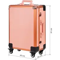 Activeshop Malle Stand Portable T-27 Rose Or