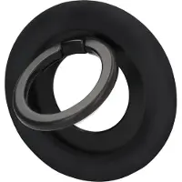 Mobiparts MagSafe Ring with Standfunction Matt Black, Téléphone portable : accessoires, Noir