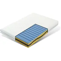 Tribesigns Matelas en mousse froide 90x200 cm, 2en1 matelas H3 & H4, matelas orthopédique 7 zones, housse lavable, 100 nuits d'essai de sommeil, 20 cm(2PS)