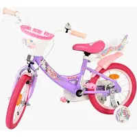 Volare Vélo enfant Unicorn - Fille - 14 pouces - Violet