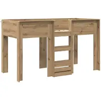 vidaXL Lit superposé pour enfants Chêne Artisan 75 x 190 cm Bois composite