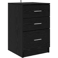vidaXL Cabinet de chevet Chêne noir 40 x 40 x 63 cm Bois d'ingénierie