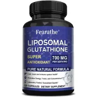 Fearathe Liposomal Glutathione 700mg (120 capsules) Complément alimentaire, peau, visage, anti-âge, éclaircissement de la peau, santé de la peau, système immunitaire