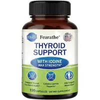 Fearathe Thyroid Support (120 capsules) Complément alimentaire, métabolisme, thyroïde, énergie