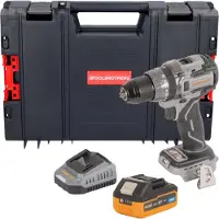 Procraft CD20Abb Perceuse-visseuse sans fil 20 V 85 Nm + 1x batterie 4,0 Ah + chargeur + boîte à (Perceuse-visseuse à percussion)
