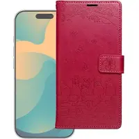 OEM Back panel cover MEZZO Book case for Redmi Note 15 PRO 4G cats red (Xiaomi Redmi Note 15 Pro 4G), Coque pour téléphone portable, Rouge