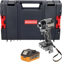 Procraft ID20Abb Clé à choc sans fil 20 V 180 Nm 1/4" + 1x batterie 4,0 Ah + boîte à outils RHINO - (Clé à chocs)