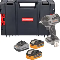 Procraft Industrial IW550Abb Clé à choc sans fil 20 V 550 Nm 1/2" + 2x batterie 4,0 Ah + chargeur + (Clé à chocs)