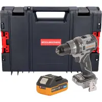 Procraft CD20Abb Perceuse-visseuse sans fil 20 V 85 Nm + 1x batterie 4,0 Ah + boîte à outils RHINO (Perceuse-visseuse à percussion)