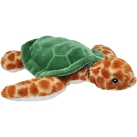 Wild republic Tortue en peluche Ecokins junior 30 cm, marron/vert