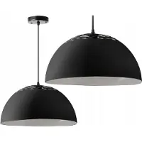 FKL DESIGN Home Deco FKL Lampe à suspendre Lampe de cuisine Lampe à suspendre Gris Blanc Noir (Échantillon 2, Noir)