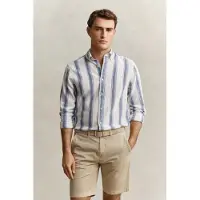 Gant 3260075 Linen Regular Fit Long Sleeve Shirt Blanc M Homme