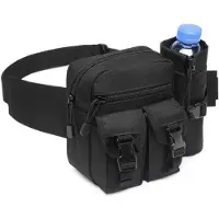 OEM Sac de voyage imperméable noir avec volet de protection - voir le tableau des tailles sur l'image - Sport - Randonnée - Cyclisme - Voyages - Pêche