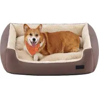 OEM Lit pour chien - Coussin réversible pour chien 85 x 65 x 21 cm Marron