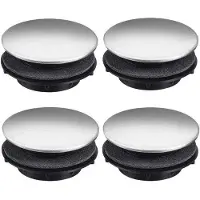 OEM Protection anti-coincement - Joints d'étanchéité pour robinet - Évacuation de cuisine - Acier inoxydable - Lot de 4 - Couleur argentée