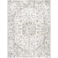 FRAAI Volero - Tapis d'extérieur vintage - Victoria Oriental Grey | Élégant - 80x150cm