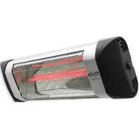 Argoclima Daphne Chauffage électrique d'extérieur 2000W IP55 Noir Acier inoxydable