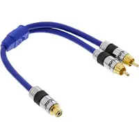 InLine 89927P Câble Cinch-Y, PREMIUM, 1x Cinch prise femelle à 2x Cinch prise, 0,25m