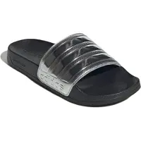 Adidas Mule 'Adilette' noir / argent