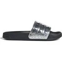 Adidas Mule 'Adilette' noir / argent