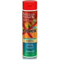 Novex Brazilian Keratin Shampoo Shampooing fortifiant pour cheveux secs et abîmés 300 ml