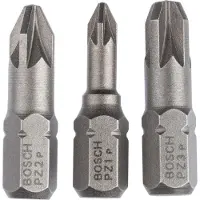 Bosch Ensemble de 3 embouts de vissage Extra Hart (PZ) PZ1/PZ2/PZ3 - 25mm