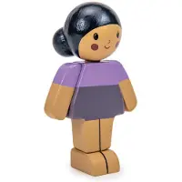 Tender Leaf Toys Famille de poupées Tender Leaf - Amande Fille Jouet en bois Poupée