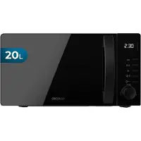 Cecotec Micro-ondes Digital Proclean 5005 Black. 700W, 20L, Technologie 3DWave, 5 Niveaux de Puissance, Minuterie 30 Min